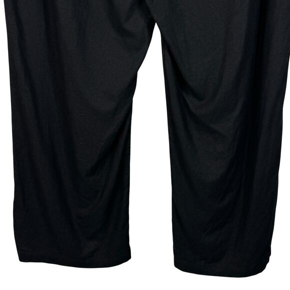 Old Navy X-Large Wide Leg Pants Linen Blend Pockets Hi-Rise Pull-On Black - Picture 5 of 7